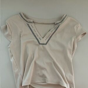 Elegant Cream Women's Top